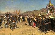 Ilya Repin Easter Procession in the Region of Kursk oil painting